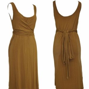 Trina Turk Faux Wrap Empire Self Tie Midi Dress